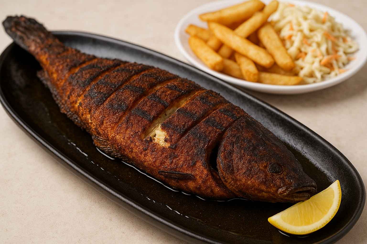 Grilled catfish