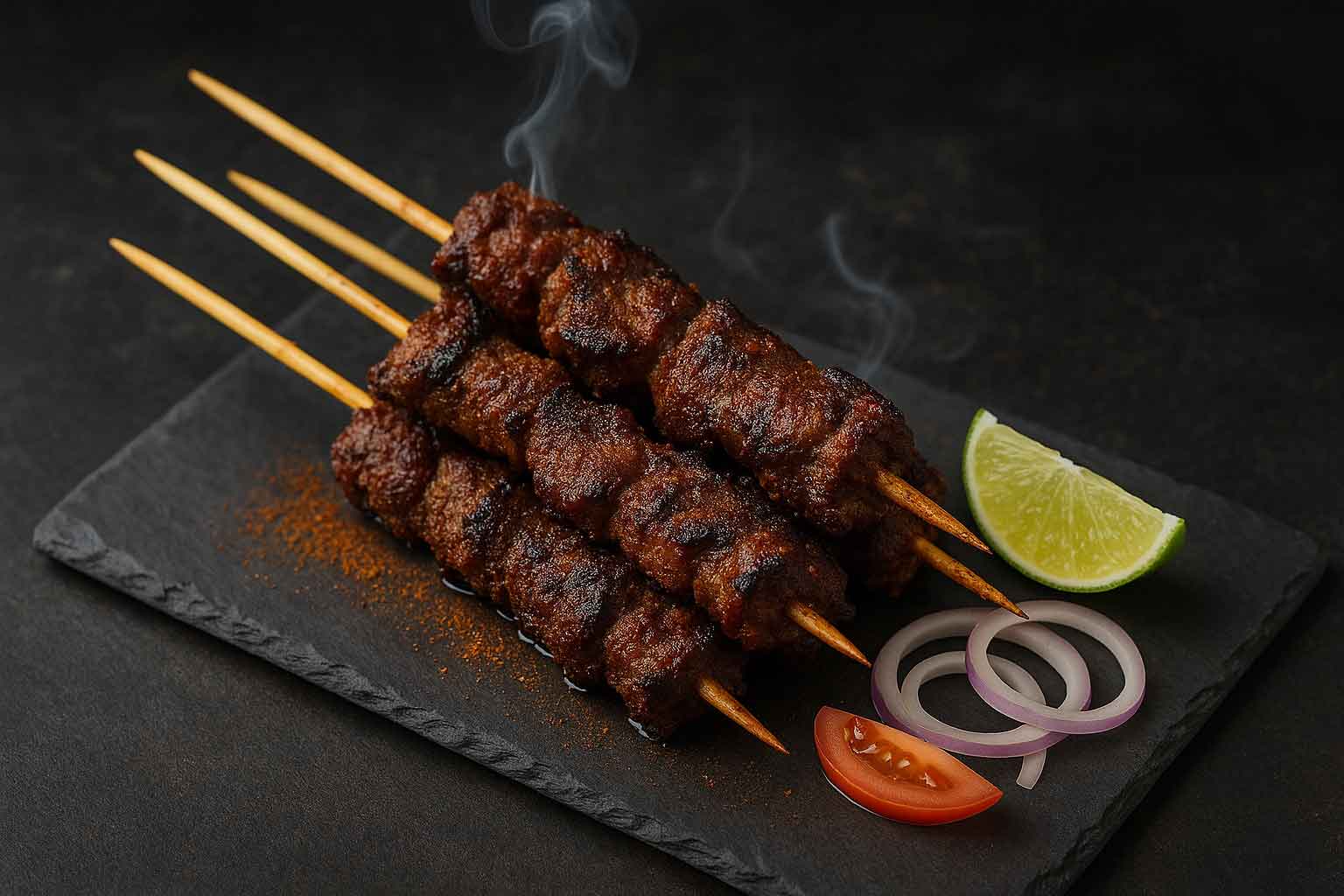 Grilled goat meat suya